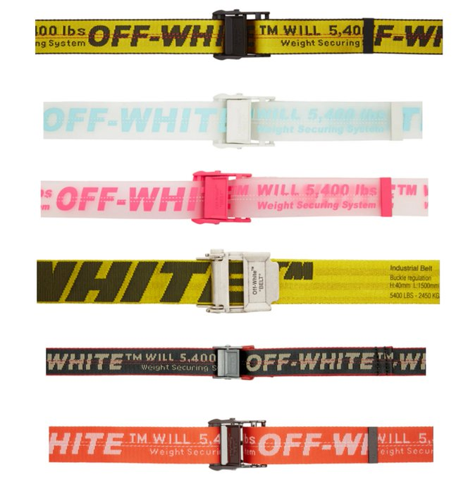 Off-White Industrial Belts 