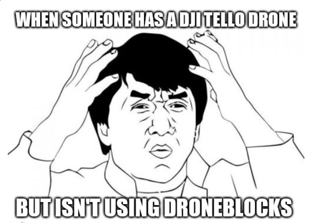 DroneBlocks_io's tweet photo. For real...
#djitello #tello #drone #codingdrones #codingforkids #droneblocks https://t.co/a9HPnGRuvd