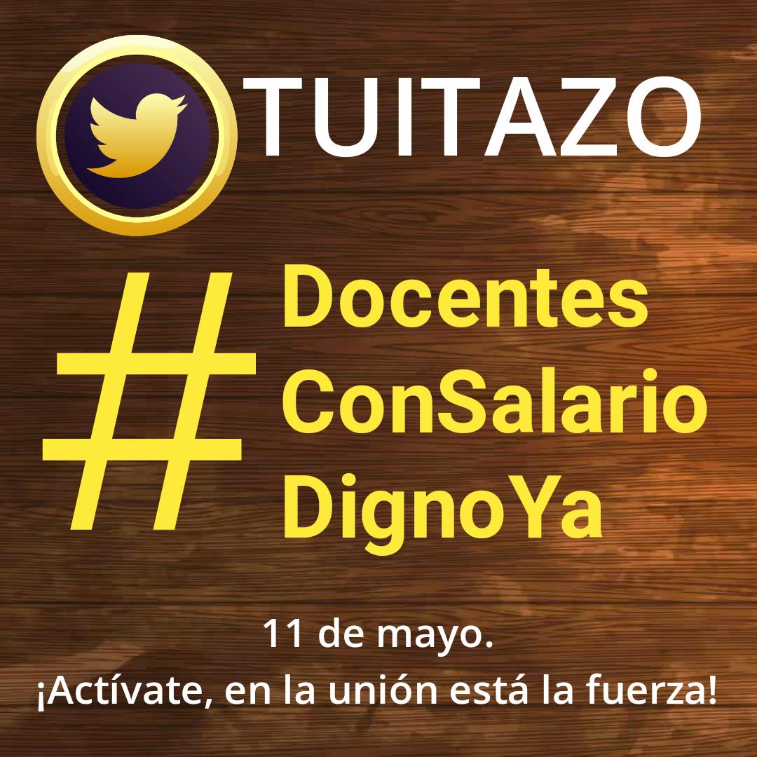 InformativoDoc's tweet image. 🔴Acompáñanos al TUITAZO con la etiqueta 👇🏼👇🏼👇🏼
#DocentesConSalarioDignoYa

 🖱️ 11 de mayo.
¡Apóyanos! 👍🏽