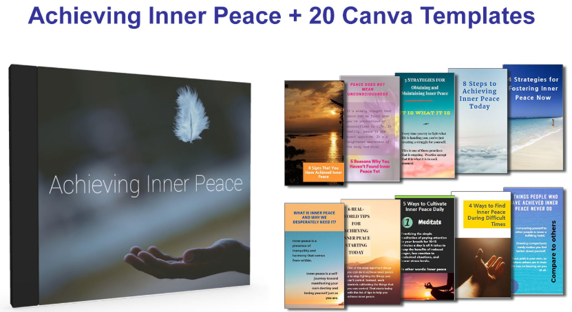 UsePLR's tweet photo. [Ending Soon] Achieving Inner Peace

Inner peace is an invaluable gift, and that makes this weekend special from Justin invaluable.

https://t.co/whYFFl9LMZ

#SelfHelpPLR #PersonalDevelopmentPLR #PeacePLR https://t.co/xqM21GWIjG