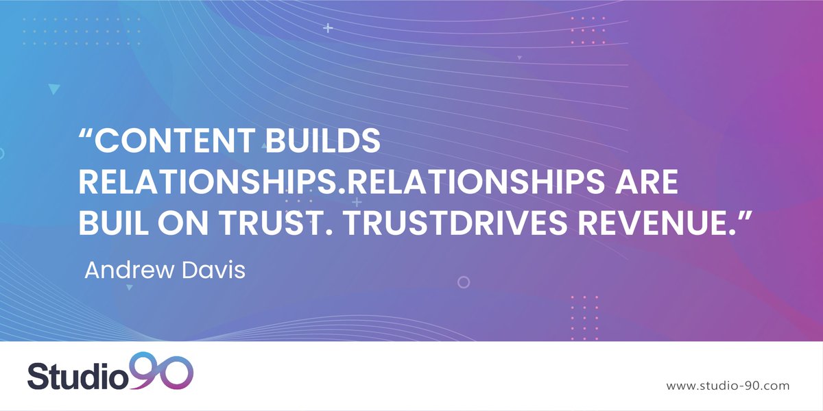 Studio9015's tweet photo. You can build a meaningful relationship with your #audience by posting valuable and relevant content. It will connect 🤝 your audience with your brand. It will increase trust 💯 in your brand. Then people will start buying from you. https://t.co/fJkA59JpPQ