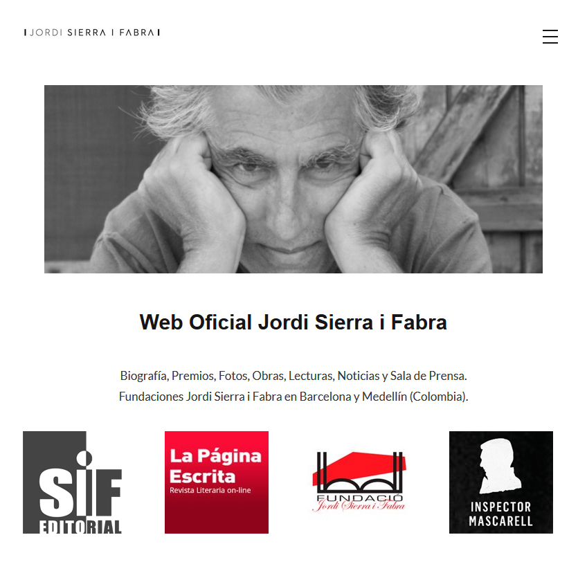FundacioSiF's tweet image. En la Web Oficial de Jordi Sierra i Fabra, podéis seguir disfrutando con los 41 relatos cortos que Jordi estuvo publicando a diario mientras duró el confinamiento de l@s menores: sierraifabra.com/?page_id=5280&amp;amp;…
Muchas gracias por vuestra gran acogida!!