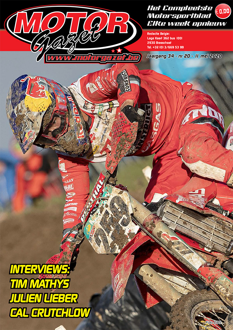 De trainingen zijn inmiddels terug hervat maar van wedstrijden is nog steeds geen sprake. Daarom deze week weer een digitale editie met onder meer interviews met Tim Mathys over het nieuwe GasGas fabrieksteam, Julien Lieber over zijn herstel en Cal Crutchlow over de lockdown.