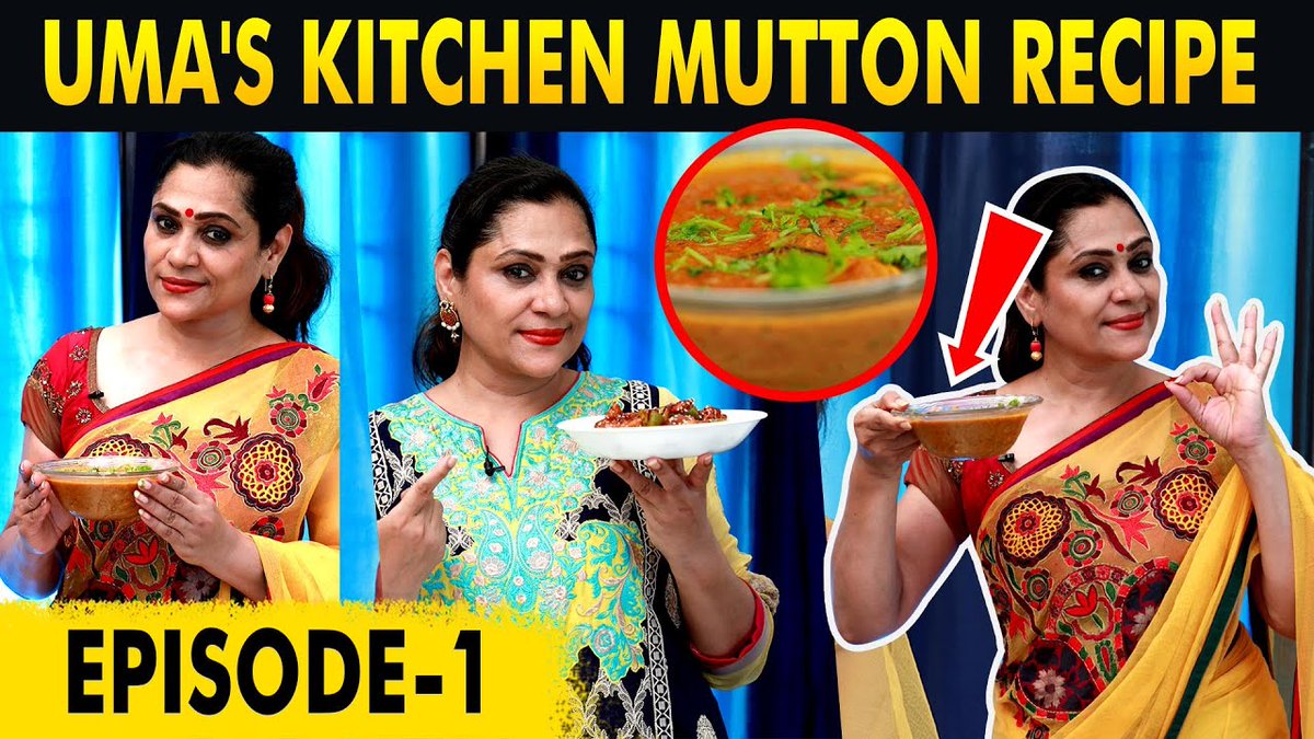 cineulagam's tweet photo. சுவையான மட்டன் குழம்பு | Uma Riyaz - Mutton Gravy with Special Masala Mix | #UmasKitchen EP - 1
#UmasKitchenEpisode1 #UmaRiyazCooking
Click Here ---> https://t.co/Il3eLbPqXZ
#UmaRiyazKhan #UmaRiyaz #UmasKitchen #TenderCuts
@TenderCutsIN @meumariyaz @iamManimegalai https://t.co/jNvbzxOwMu