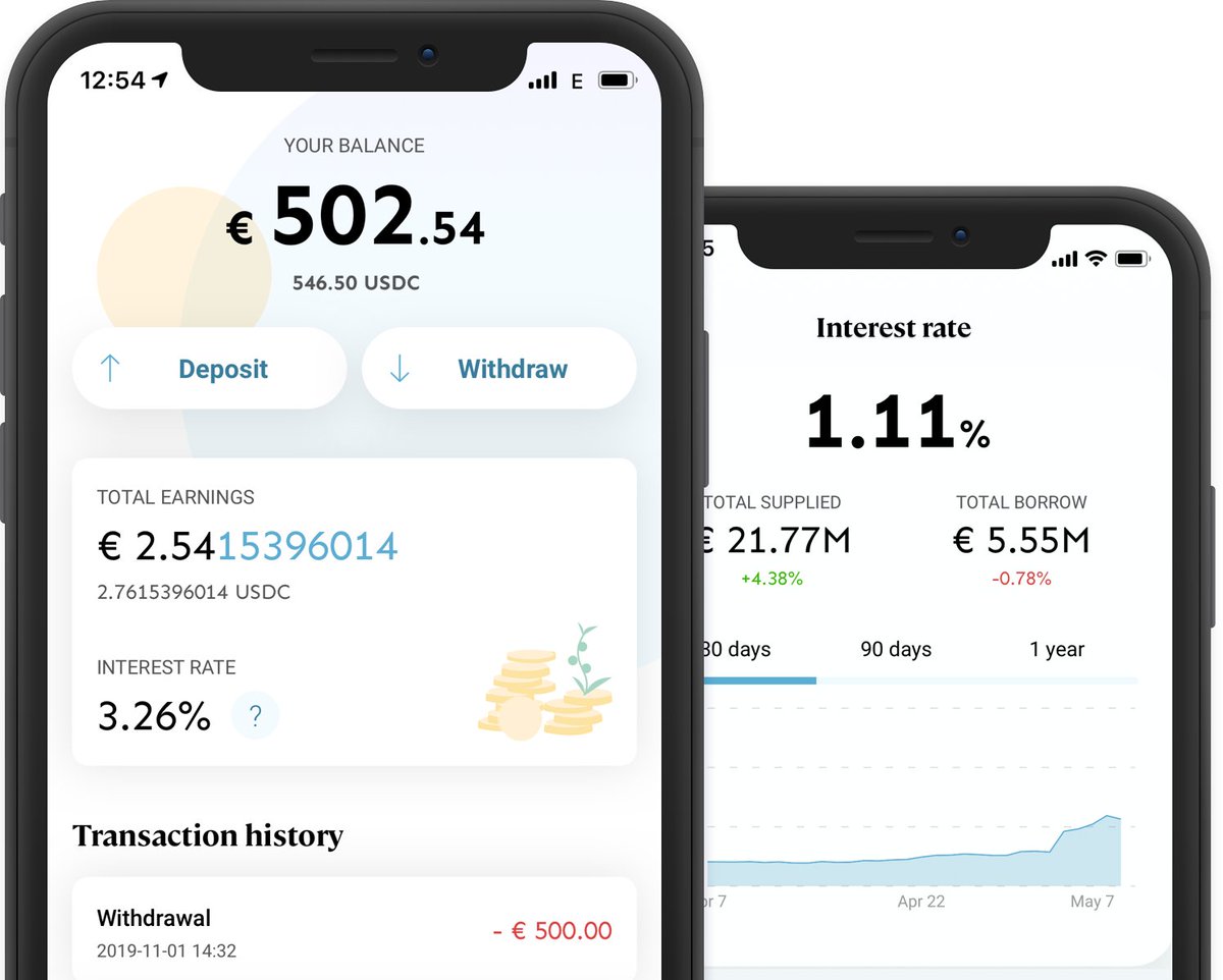 Just in - Voluto app design update 📱

✔️ An updated lighter home screen view

✔️ A new interest rate screen with an option to see the dynamic of the interest-rate over 30, 90 days, and 1 year.

Download the app to experience yourself.
voluto.app