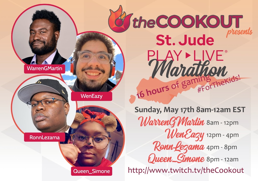 TechnicalRuckus's tweet image. 16 hours of streaming all for @StJudePLAYLIVE. I personally will be going live this Sunday from 4pm-8pm with a Q&amp;amp;A. I’ll be answering all of your gamer questions from what set up you need. Configuration. Tips and pointers the whole 9. All for a great cause! @stjudeplaylive
