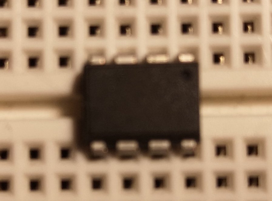tingenek's tweet photo. Just starting a new project with my first ATTiny85 and taking a moment to remember that this isn't a 741, or a 555 timer. It's a whole, actual, computer. #justaddcode https://t.co/jI6zRHCafw