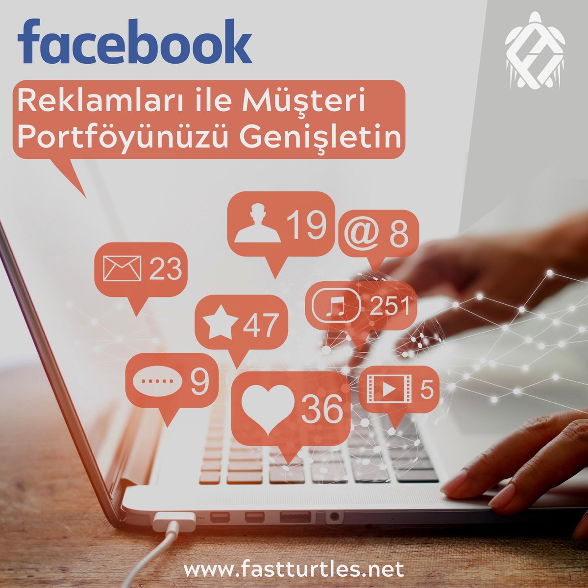 fastturtlesnet's tweet photo. Firmanızın veya hizmetinizin reklamını yapmak, kazancınızı arttırmak istiyorsanız "Facebook Reklamları" hizmetimiz hakkında görüşmek için bizimle iletişime geçebilirsiniz.
#Facebook #Digital #DigitalMarketing #Website https://t.co/QOp7NtMhhv