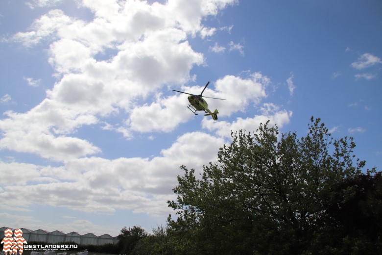 Traumahelikopter inzet aan de Papelaan..