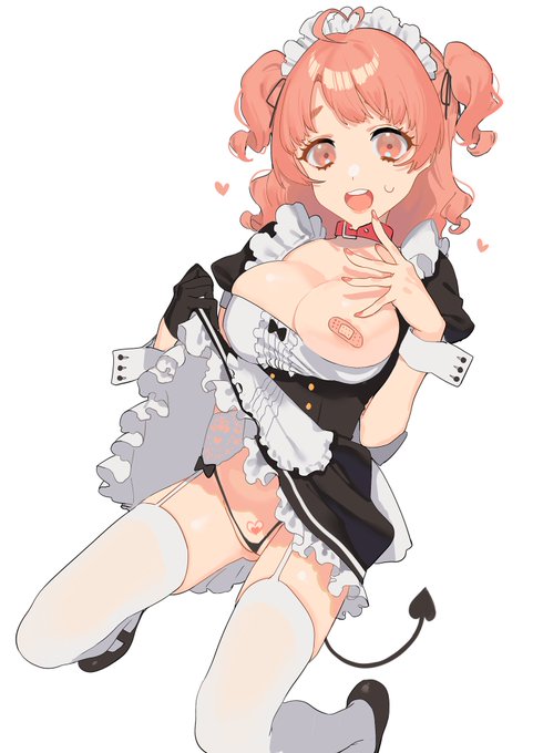 趣味全開で描いた淫魔メイドちゃん 