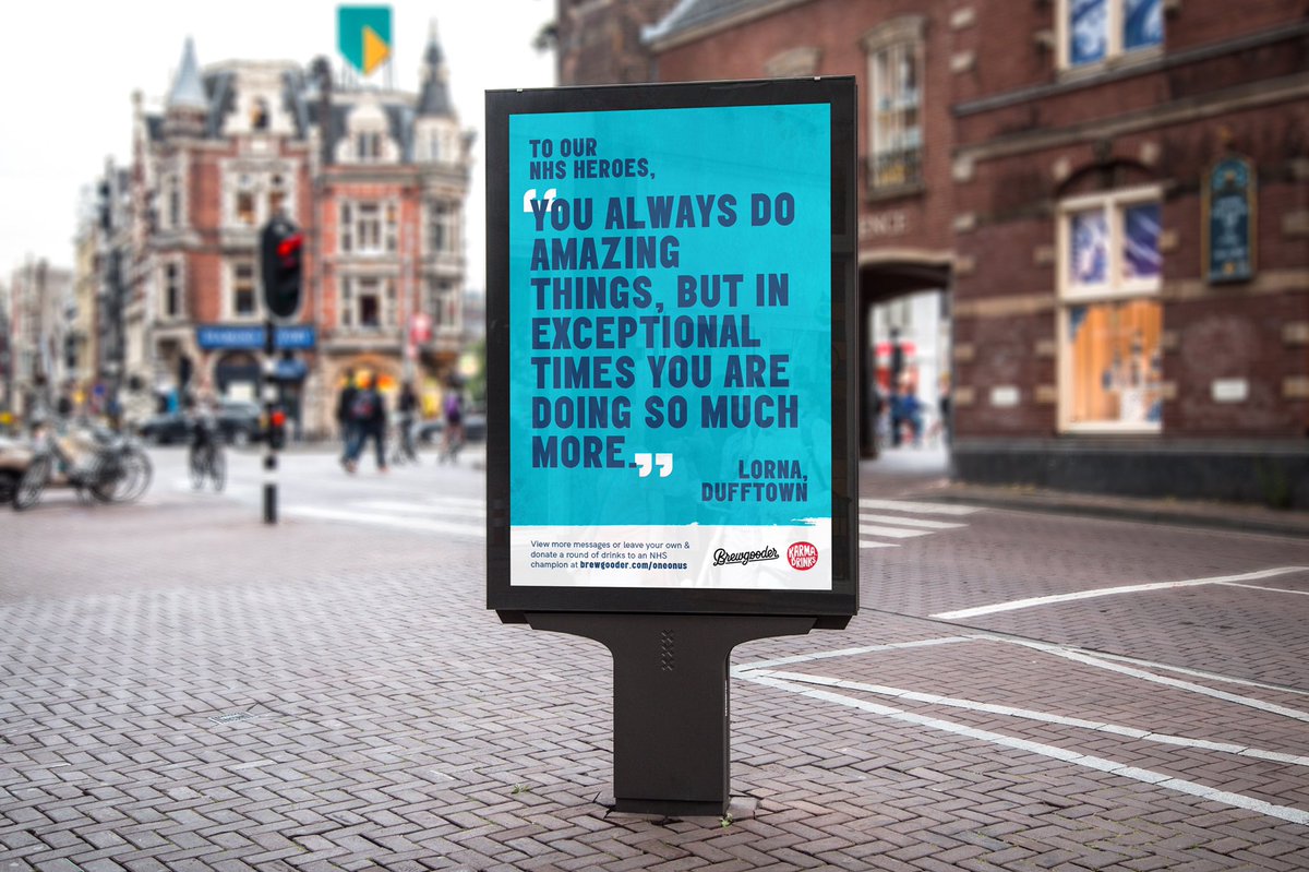 brewgoodr's tweet photo. We are super excited to announce that #OneOnUs messages are now being displayed on BILLBOARDS across the country, for our first-ever outdoor advertising campaign 🌇 

A MASSIVE thank you to @outdoor_smart, @LondonLitesDOOH, @openmediauk &amp; @ManifestLDN for making this happen ❤️ https://t.co/zibgJFZUMq