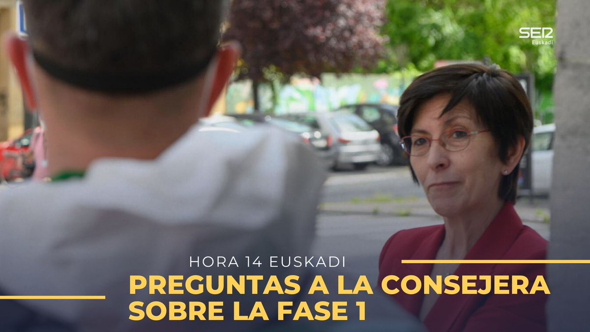 SEReuskadi's tweet photo. #Fase1EnEuskadi | La consejera aclara algunas dudas sobre el reglamento de la fase 1, en #Hora14Euskadi
Con @Garrosa 

https://t.co/11U1mcFmv6 https://t.co/mhufKHNujR