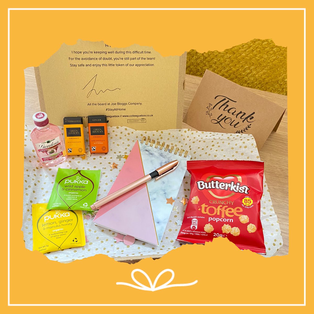 colleaguebox's tweet photo. Who are we?
Colleague Box 👋

What do we do?
We make and deliver #letterboxfriendly gift boxes to your colleagues door.

Why?
To help you #stayconnected to your colleagues, give appreciation, lift spirits, and put a smile on their faces. 

https://t.co/wfL4e5Cnh1 #colleaguebox https://t.co/uVBtl8BRZA