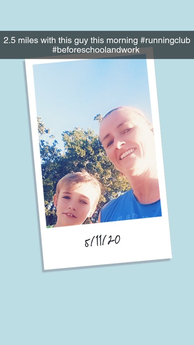 CMagers244's tweet photo. This guy is missing PE @tclaw49 and running club so we decided to go for a 2.5 mile run before virtual school! #momsrunningclub #tryoutready @BCEBobcat https://t.co/sqL3ZR9HbV