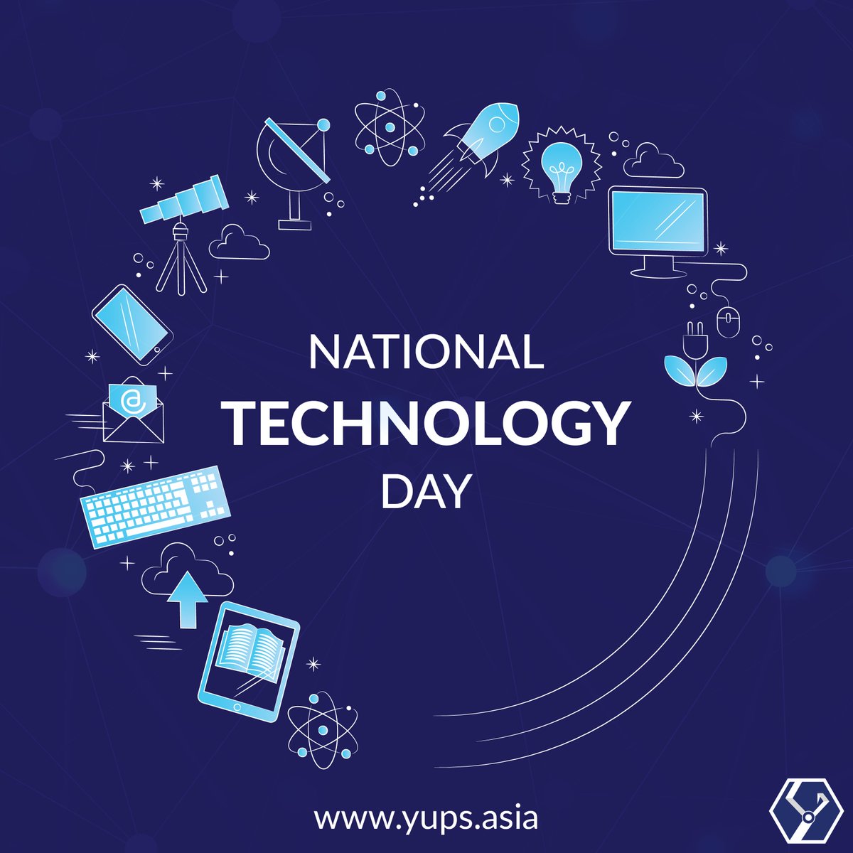 yups_tech's tweet photo. We at YUPS extend our sincere gratitude towards all those who are using technology to make a difference in the lives of people.
Our team ensures we walk this path along our journey.
#NationalTechnologyDay #TechnologyDay #PokranTest #NuclearTest #YUPSTech #APJAbdulKalam https://t.co/TtRNtjpSiG