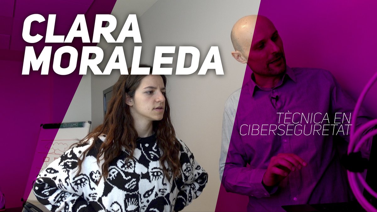 L'<a href="/oldadou/">Clara Moraleda (Leopolda Olda)</a> durant un dia baixa dels escenaris🎭per convertir-se en tècnica de #ciberseguretat a l’empresa @Logitek_es

Mira el 🎥i sabràs com es protegeixen les dades🔢! 
 #ChallengeIndústria #jovullser #vocacions #FPCat #FPindustrial #preinscripcio 

youtu.be/xTPy6eWWur8