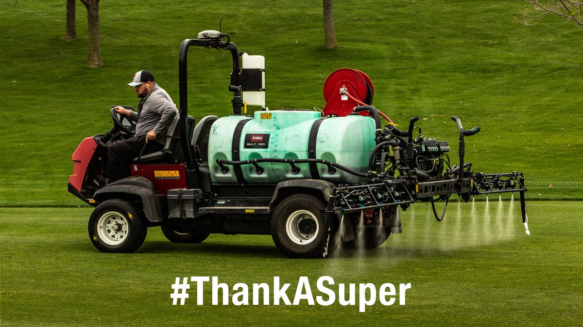 SyngentaTurf's tweet photo. ✅Applications made 
✅Greens mowed
✅Providing #BenefitsOfGolf to many
✅Teams safely lead  

Supers have always done the essential work to keep golf courses in top shape. But now more than ever, we want to THANK YOU for going above and beyond every day. 👏

#ThankASuper https://t.co/M77NPVm66o