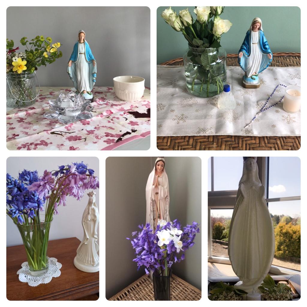 SJS41's tweet photo. Some of the lovely May altars Year 9 have set up as part of the RE work. 🙏👏👏 https://t.co/Sgp77gBTDl