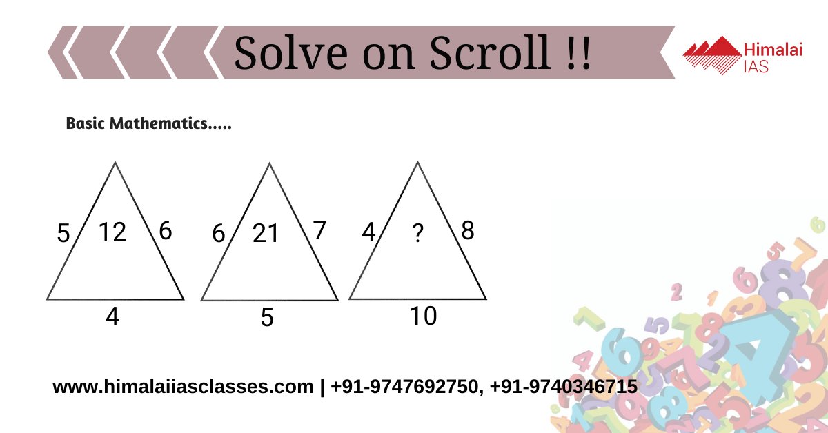 HIMALAI2's tweet photo. Can you Solve this On Scrol��! Train your brain to be fast to top any competition�.. Share with your friends and have fun� learn on the go�.!�#Riddlemethis,�#Solvethequestion�#Puzzle https://t.co/YzJpgH6Rfp