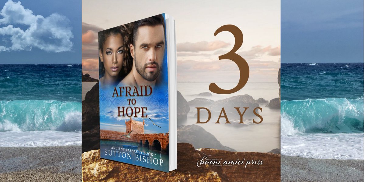 SuttonBishop2's tweet photo. Continue the epic adventure in THREE DAYS!
AFRAID TO HOPE releases May 14th!
Pre-order: https://t.co/A9zsVcrwFL
#Romance #AfraidToHope #AfraidToFall #AncientPassagesSeries #SuttonBishop #ComingSoon #NewRelease #RomancingtheWild #AdventureRomance #RomanceBooks #TBR https://t.co/DiukfTyQik