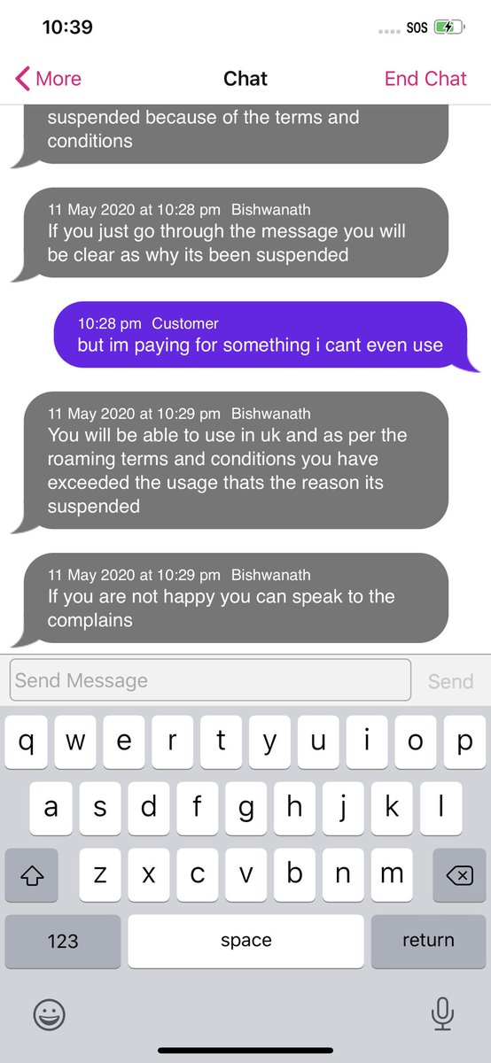 Celine_B_1996's tweet photo. Great customer service @ThreeUK  👍🏽 stuck I’m Australia and my roaming has been suspended... can’t wait till my contract is over and I can leave! https://t.co/emxFuxGpH9
