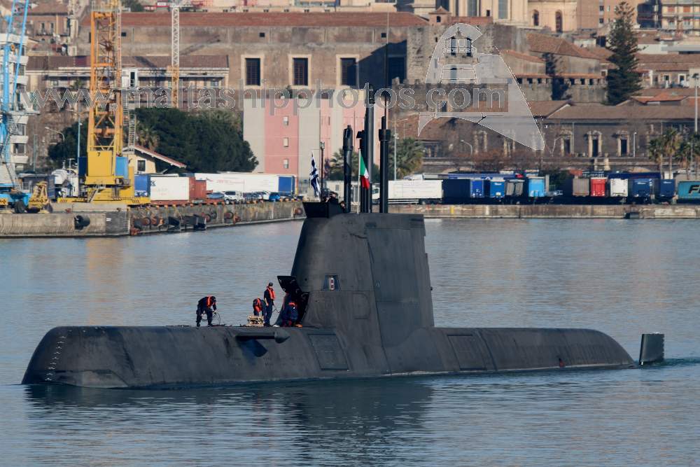 Shipguru's tweet image. #Hellenic #Navy #Type214 #class #submarine #HS #KATSONIS #S123 #leaving #Catania, #Sicily - 24.02.2020 - maltashipphotos.com @ShipsInPics @worldshipsoc @HellenicNavyGR @warshipworld @WarshipPorn @WarshipsIFR @WarshipCam