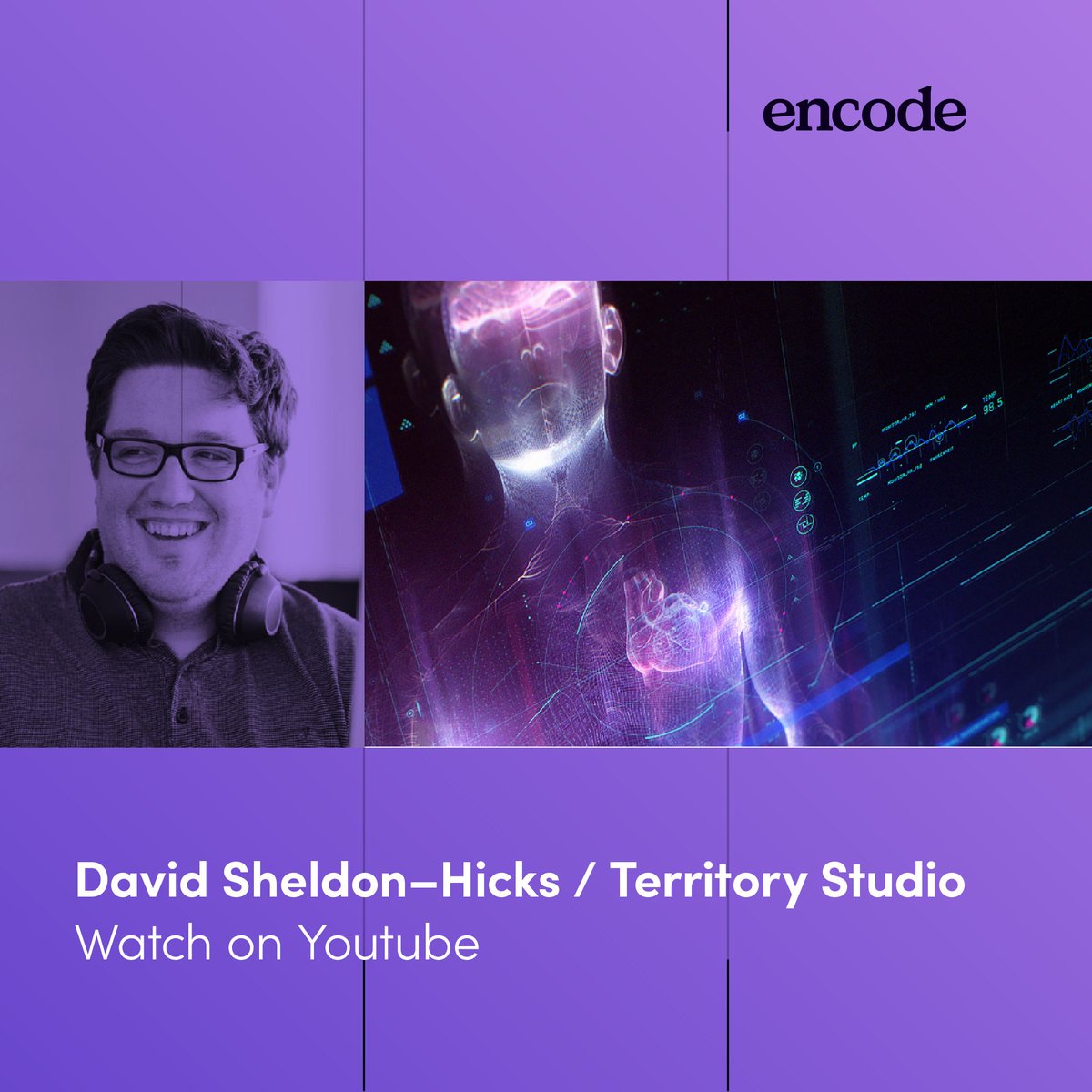 encode_info's tweet image. WFH Monday blues? Watch this inspiring talk from @davidsheldonhic @territorystudio at Encode 2019 on going from &quot;Fiction to Fact: Data in Storytelling&quot; and lift your day up!. youtu.be/FDhwD9kjk94 #encode19