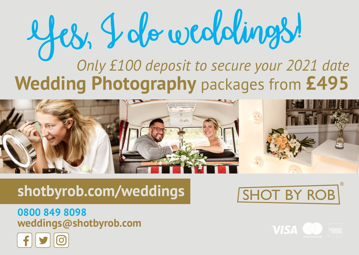 ONLY £100 DEPOSIT TO SECURE YOUR 2021 WEDDING DATE!🙅🏻‍♂️📸💍🥂

DM to find out more about #wedding #photography packages from £495.

👰🏻🎩🎉

#weddings #weddingphotographer #devonweddings #devon #BoostTorbay