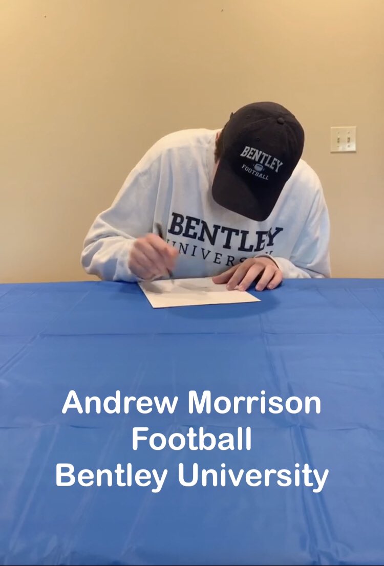 ShakerBlueBison's tweet photo. Andrew you have developed into a leader and a force on the line for @shakerfootball You will do great things for @FootballBentley, we are proud of you! https://t.co/DOPNcPQVGR