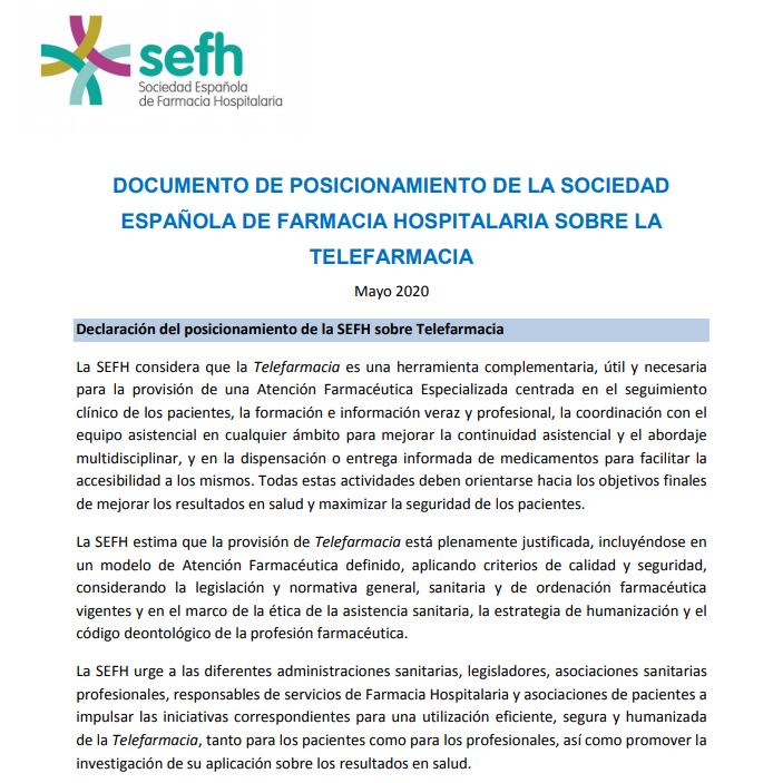 sefh_'s tweet photo. 🆕📢Presentamos el "Documento de Posicionamiento de la #SEFH sobre la #Telefarmacia" como punto de inflexión en el modelo de atención farmacéutica al paciente fuera del hospital
Más info: https://t.co/SMd5i7kR0b
Documento completo: https://t.co/A0JjB5BnF4 https://t.co/8x6NNhkIr7
