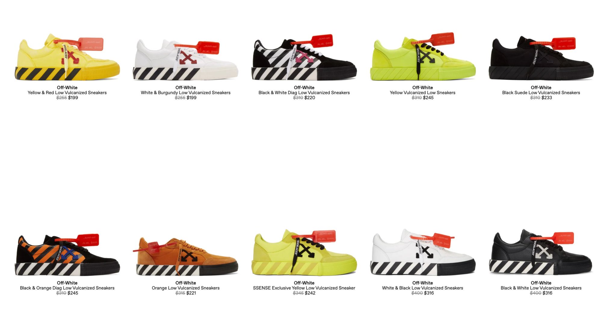 Solelinks Ad Off White Vulc Low On Sale Via Ssense No Code Needed T Co Gofwch9bxq