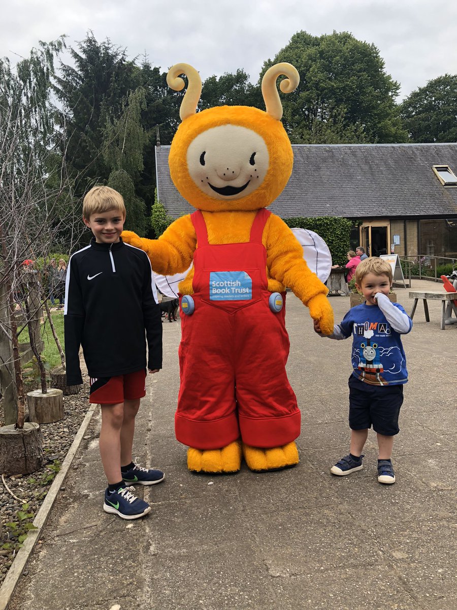 denham_arts's tweet photo. Happy birthday @scottishbktrust #Bookbug 10 years! My boys loved their bookbug sessions when they were small with @LiveBordersLA                              Here they are last year launching the summer reading challenge @LiveBorders #Harestanes https://t.co/nWUqaFiaJZ