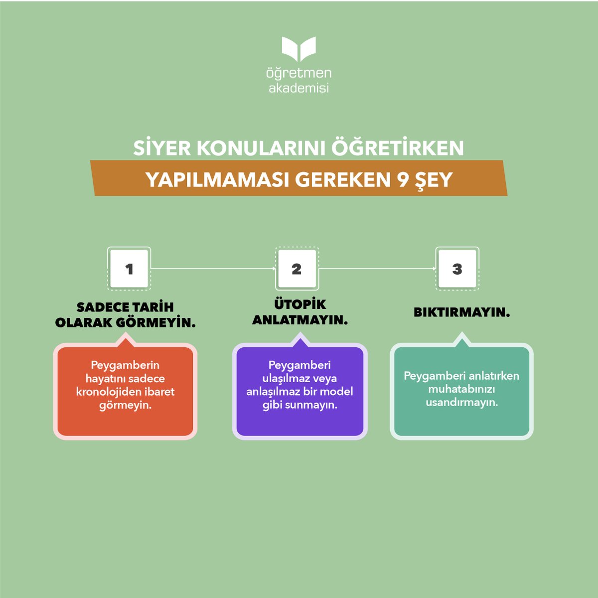 demogretmen's tweet photo. Siyer konularını öğretirken yapılmaması gereken 9 şey
@demogretmen https://t.co/pl2IG4u2YK