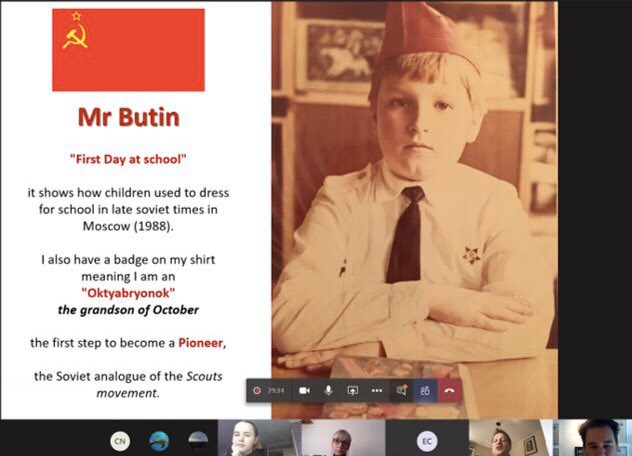 StFrancisHerts's tweet photo. Thank you Mrs Ekanem and Mr Butin for sharing their childhood memories of growing up behind the iron curtain in the 1980s’ Poland and Soviet Union with the Y13 Historians @StFrancisHerts @GSAUK @arnold_antje https://t.co/VL0I9sX4mK