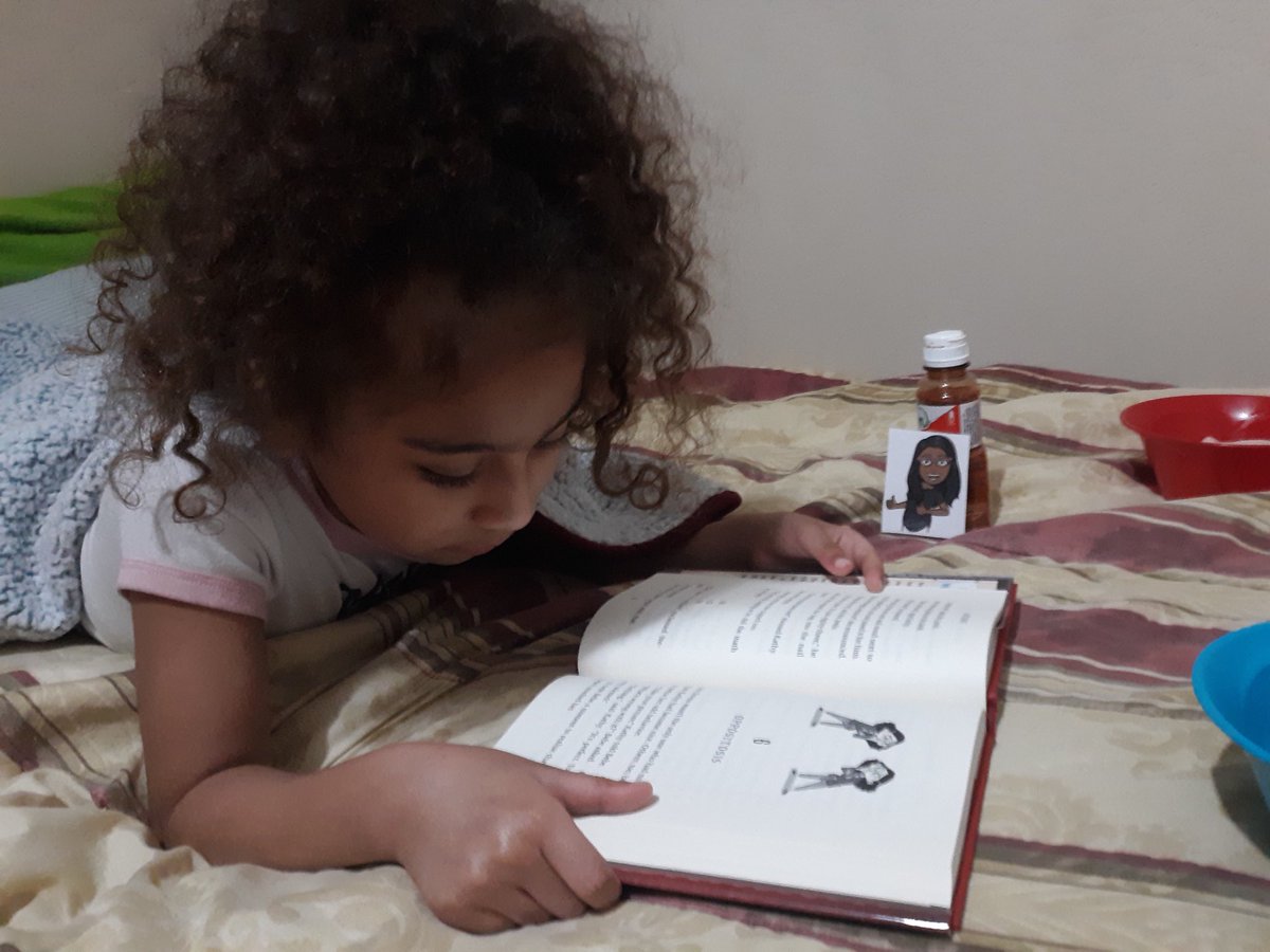 My student took me with her to Aerials practice and read me a story!!! I miss her!!! <a href="/mdeleon1823/">Maria de Leon</a> @Anderson_Aldine @drsimpson353 @QWEENROBERSON