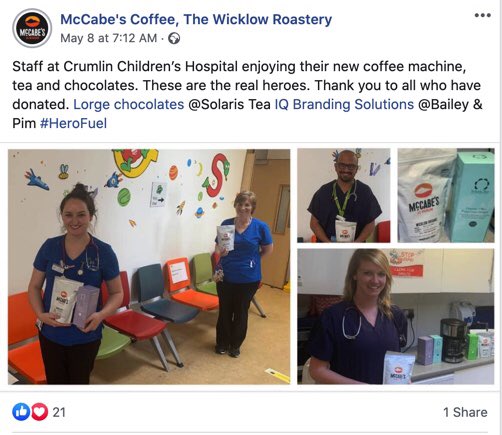 BaileyandPim's tweet photo. McCabes have been generously delivering the supplies. There is still time to donate to our #herofuel fundraiser supplying our #healthcareworkers with goodies. Donate on https://t.co/gjLHhuPB8F https://t.co/4qKsPLqDKG