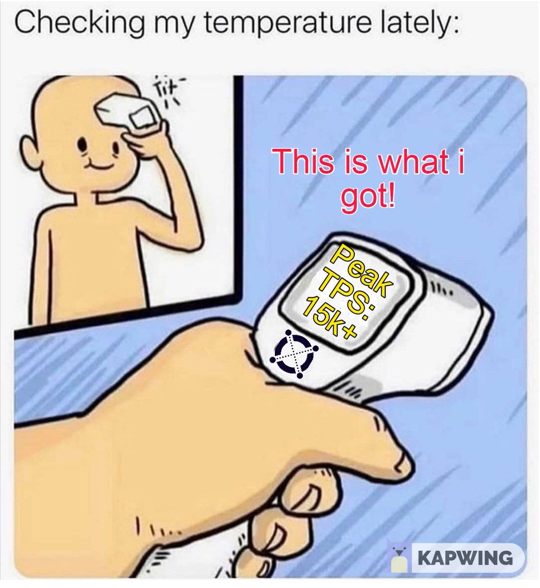 JaimeNucido's tweet photo. Stay safe and check your temperature always coz you might be surprised by the TPS of #elrond #memERD and #myerdisnotforsale . https://t.co/DpVk8iFHZ8