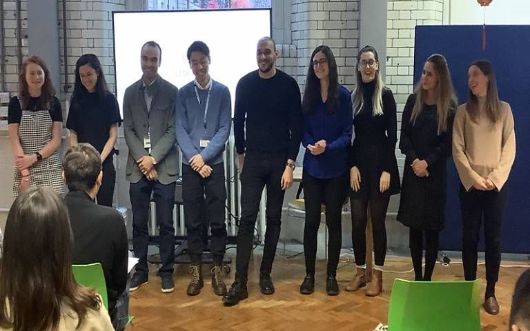 CEGE_UCL's tweet photo. #Throwback to pre-lockdown times where nine doctoral students took part in first ever @CEGE_UCL #3MT three minute thesis heat: the two winners were Stacey Rawlinson and Giulia Trabacchin. Congrats! @3MT_official @drlenaciric https://t.co/qXe8QEwjSk https://t.co/vSK1GLXiFS