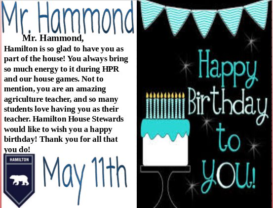 TNHSBears's tweet photo. Happy birthday Mr. Hammond! #HappyBirthday #GoBears https://t.co/f9wzBcOHFl