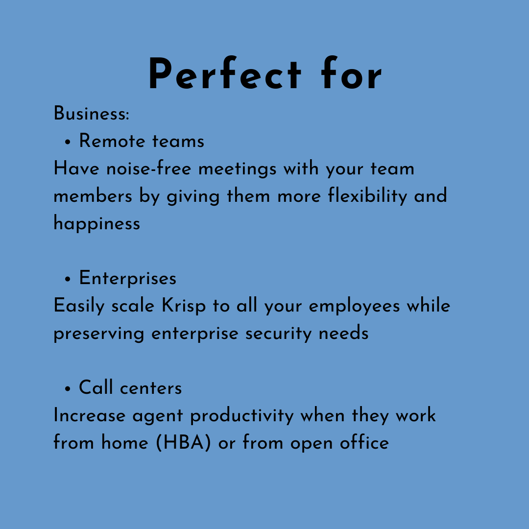 sociallybelle's tweet photo. Noise problem? 

Work from home is the new norm now. However, there is a challenge that comes from #WFH, and that is the background noise. Good news! 
We don't need to worry anymore. Meet the newest AI (artificial intelligence) that mutes the noise in any communication app. https://t.co/YfyG7lIWvB