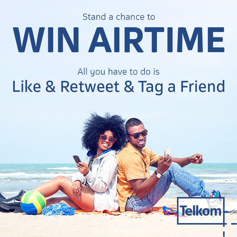 TelkomMYSIM's tweet photo. Remember to LIKE, RETWEET our posts and TAG a friend for a chance to win R60 airtime!

Remember winners are randomly selected. https://t.co/Rfs7z758Ww