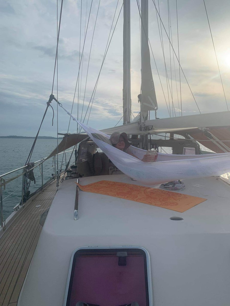 nativehabitathq's tweet photo. You order we deliver!!!    Wherever you are..
What a place for social distancing.
😉
⛵⛵⛵
#tiyashammocks #hammockphuket #hammock #hammocks #hammocklife #hammockliving #hammocklifestyle #hammockthailand #hammocking #phuket #phuketthailand #boatlife #boating #yachtlife #yachting https://t.co/Kn0Mu52IgD