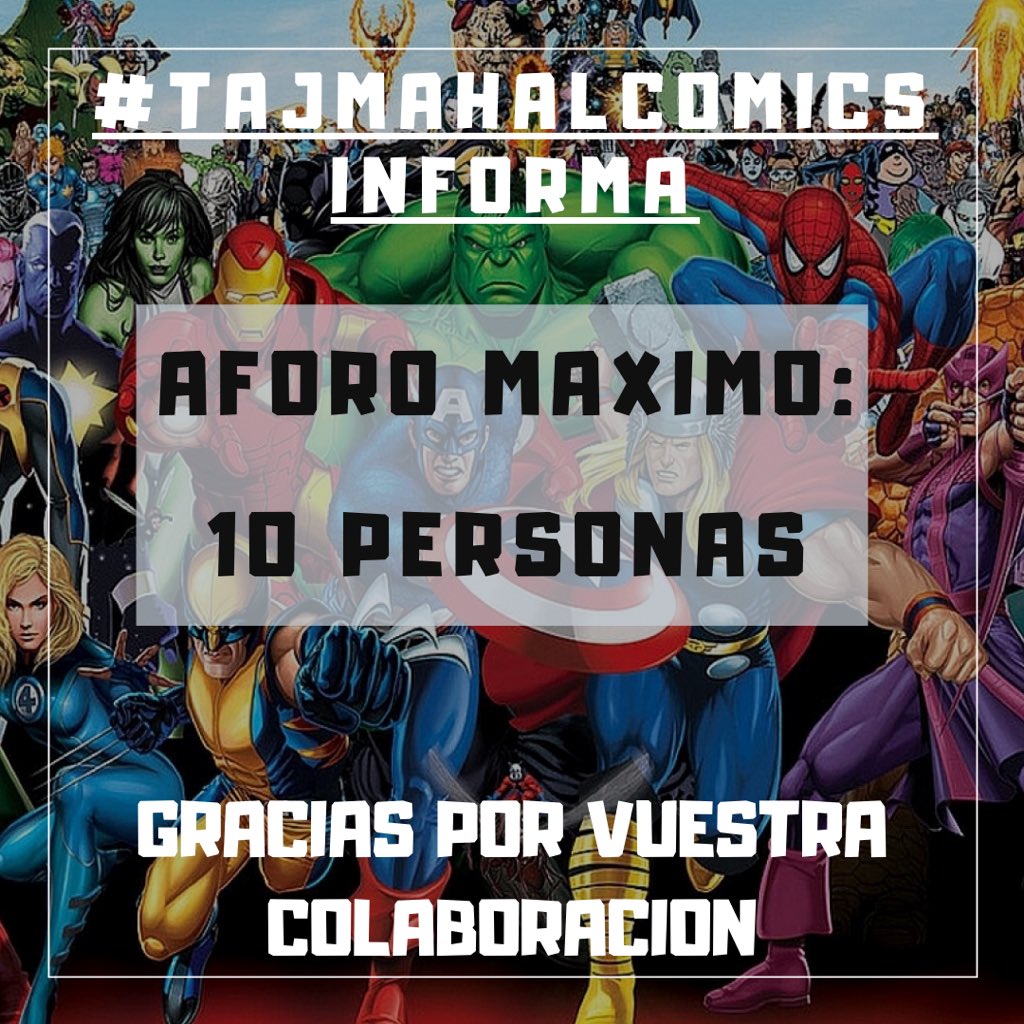 tajmahalcomics's tweet photo. Muy contentos en la primera mañana de reapertura en horario habitual! Todo el mundo respetando las normas y con ganas de volver a la rutina comiquera! Volvemos a las 17 horas con más ganas! https://t.co/OMb4JSYw0N #tajmahalcomics #zaragoza #compracomics #regalacomics #leecomics https://t.co/EF20qMR0bQ