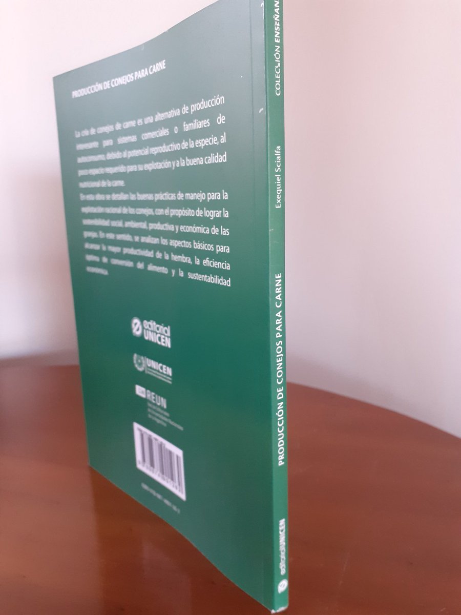 Seguimos haciendo libros! Hoy presentamos uno de nuestras recientes ediciones. De la colección enseñanza, este libro nos muestra la cría de conejos como una alternativa de producción interesante para sistemas comerciales o familiares de autoconsumo. Se detallan también...