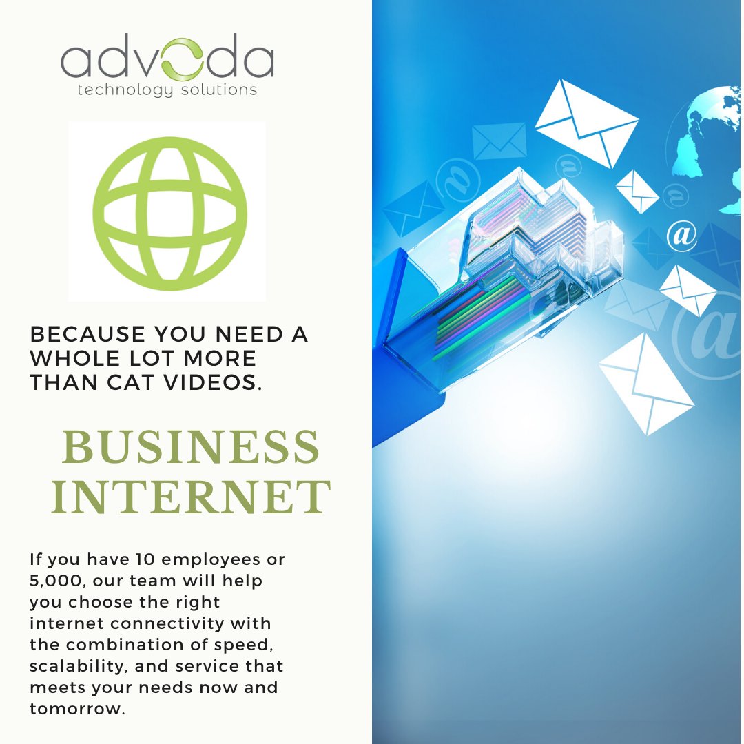 ADVODA's tweet image. #TelecommunicationSolutions - Being connected is a necessity in an increasingly competitive business marketplace, and staying connected relies on your #internet service. Find out more: advoda.com/network