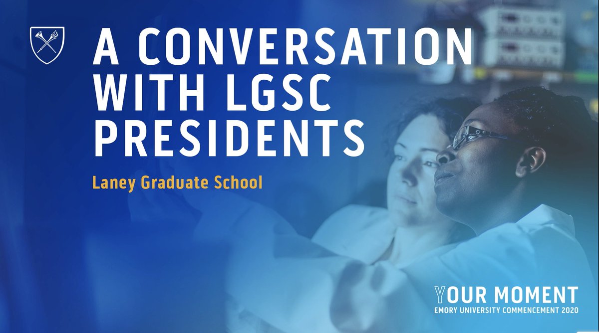 laneygradschool's tweet photo. You don’t want to miss this engaging conversation between the current, previous, and future presidents of the LGSC. Learn more about their journey here: https://t.co/mH71JXnro8 #YourMoment #LaneyTogether #EmoryUniversity @LaneyEDGE @LisaATedesco @EmoryRollins https://t.co/Mp0GbY80Sd