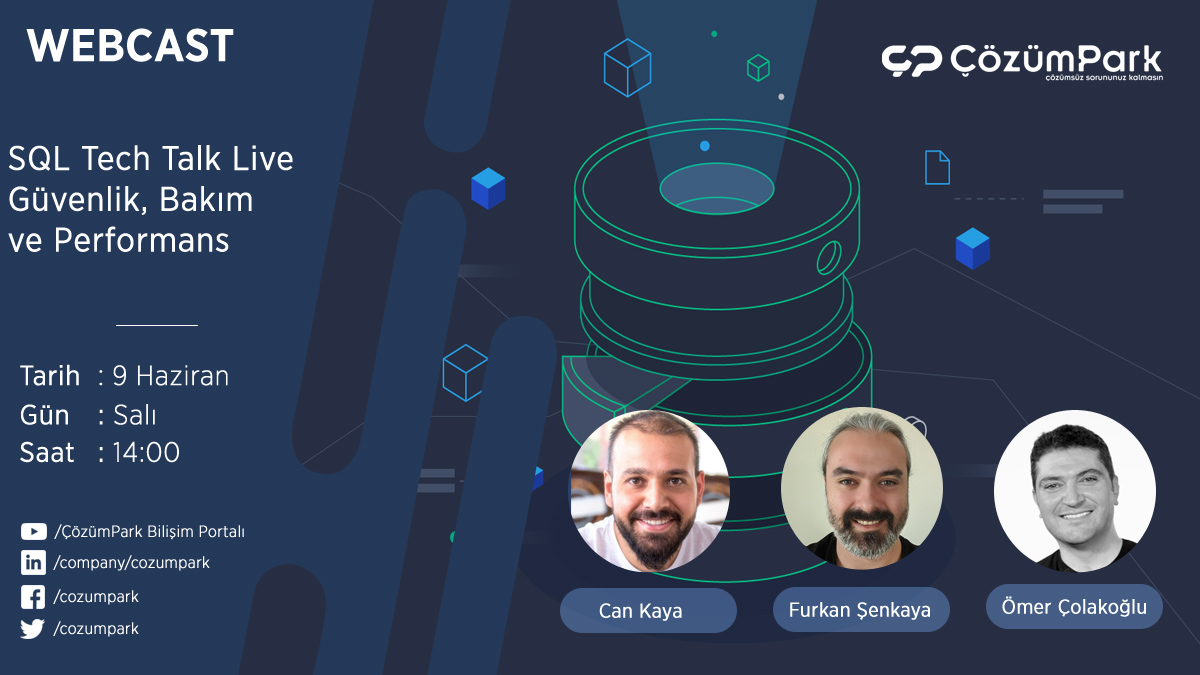 cozumpark's tweet image. ÇözümPark SQL Tech Talk Live - Güvenlik, Bakım ve Performans - 9 Haziran Salı 14:00
etkinlik.cozumpark.com/etkinlik/cozum…
#cozumparkwebcast @cankaya07 @omer_colakoglu @SQLServer #SQLServer #sqlserverwebinar #sqlserverwebcast