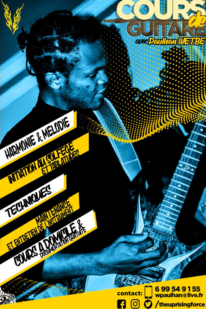 BandIsabella's tweet photo. Prenez des cours de musique et de guitare avec notre soliste @theuprisngforce souscrivez maintenant, contactez directement le numéro sur l'annonce ! https://t.co/yRLW3QE7qf