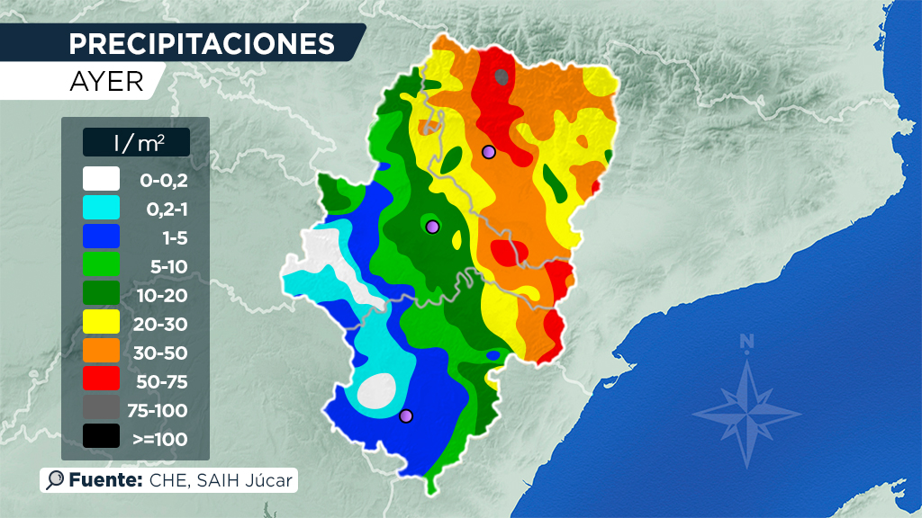 Aragón Tv El Tiempo On Twitter Las Precipitaciones De Ayer En Aragón Se Concentraron Sobre Todo En La Mitad Más Oriental De Las 3 Provincias Aunque Huesca En General Se Llevó La