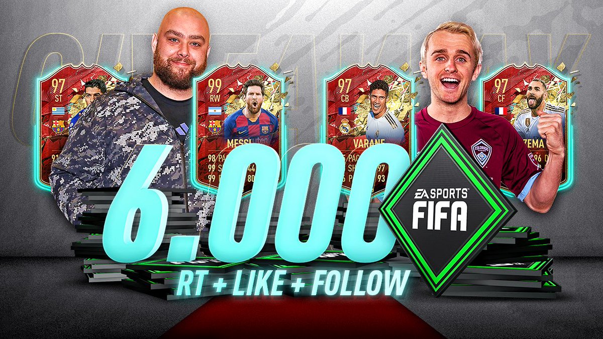GIVEAWAY! 

6,000 FIFA Points (Or £40to spend on whatever you’d like ) 

To enter: 

-Retweet this tweet
-Follow <a href="/BuckArmy/">BuckArmy</a> 
-Follow myself 

Winner announced Thursday evening! Good Luck!